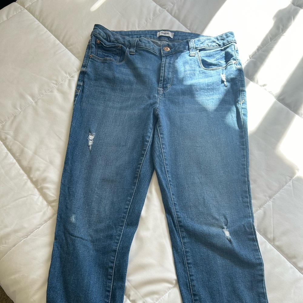 Kensie Blue Straight Leg Women Jeans